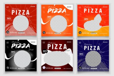 Pizza Paketi Sosyal Medya Posta Şablonu Tasarımı