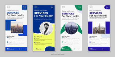 Tıbbî Paket Katlama, DL Flyer ve Rack Kart Tasarım Şablonu