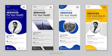 Tıbbî Paket Katlama, DL Flyer ve Rack Kart Tasarım Şablonu