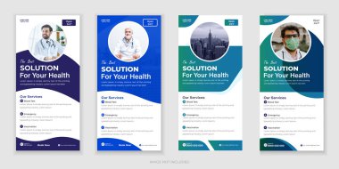 Tıbbî Paket Katlama, DL Flyer ve Rack Kart Tasarım Şablonu