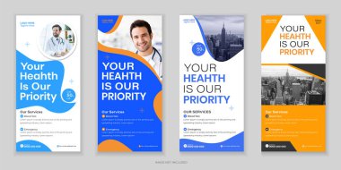 Tıbbî Paket Katlama, DL Flyer ve Rack Kart Tasarım Şablonu