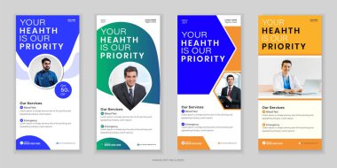 Tıbbî Paket Katlama, DL Flyer ve Rack Kart Tasarım Şablonu