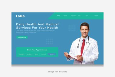 Sağlık Tasarım Şablonunuz için günlük sağlık ve sağlık hizmetleri
