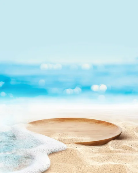 Display Sea Place Products Sand Sun Beach — Stock Photo, Image