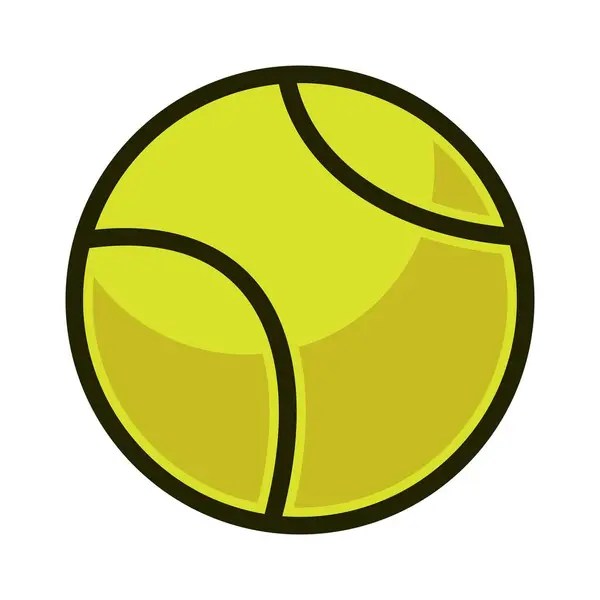 Beyaz arkaplanda bir tenis simgesi gösterilir