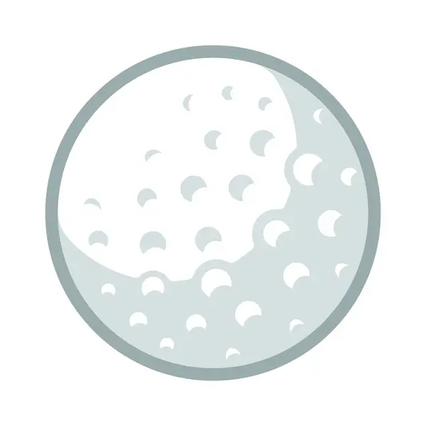 Beyaz arkaplanda bir golf simgesi gösterilir