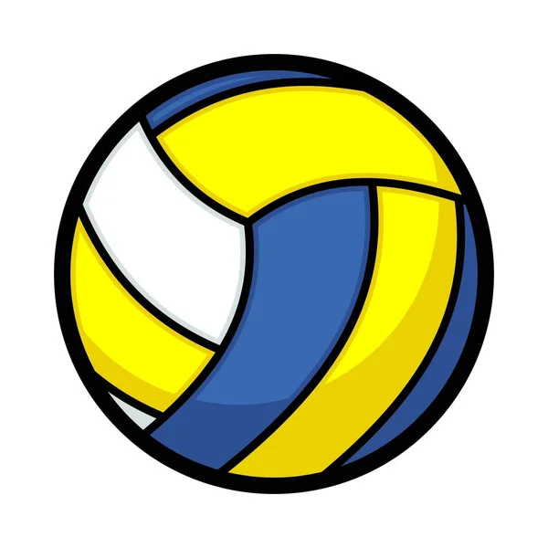 Beyaz arkaplanda bir voleybol simgesi gösterilir