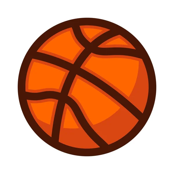 bir basketbol ikonu beyaz arkaplanda gösterilir