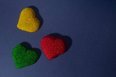 kalp şekilli tatlı romantik konsept