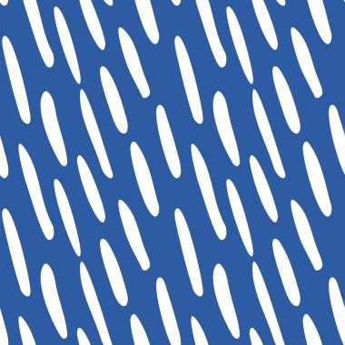 Elle çizilmiş izler, darbeler, darbeler. Mavi ve beyaz renklerde kusursuz soyut vektör geçmişleri. Vektör illüstrasyonu