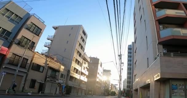 Ochtend Asakusa Tokio Japan Asakusa Straatasakusa Tokio Japan Vroege Ochtend — Stockvideo