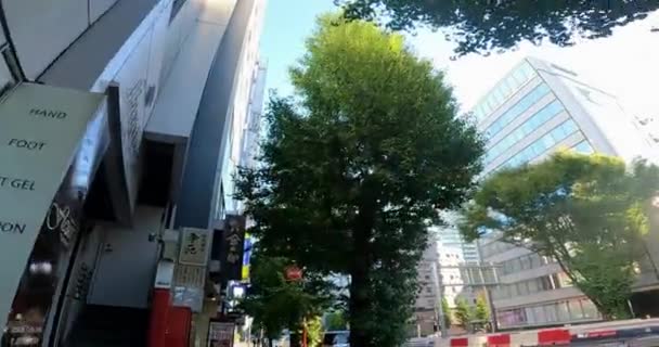 Japan Tokyo Shinjuku Morning Sidewalk Big Citythe Nightlife Welcomes Morning — Vídeos de Stock