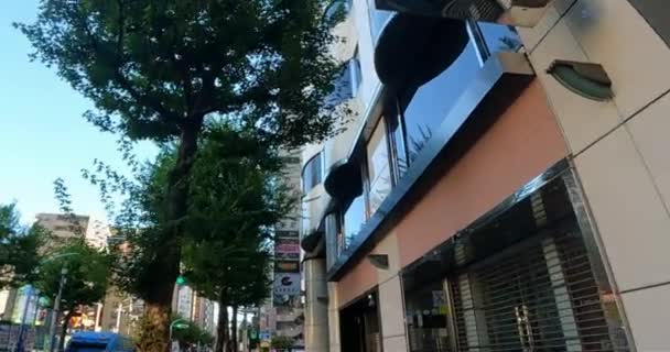 Japan Tokyo Shinjuku Morning Sidewalk Big Citythe Nightlife Welcomes Morning — стокове відео