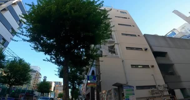 Japan Tokyo Shinjuku Morning Sidewalk Big Citythe Nightlife Welcomes Morning — Αρχείο Βίντεο