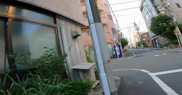 Asakusa Taito Tokio Japón Zona Residencial Asakusa Calle Mañana Temprano — Vídeo de stock