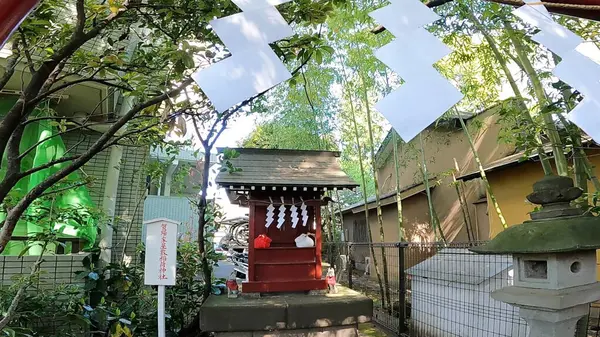 stock image Tanashi Shrine, Nishi-Tokyo City, Tokyo, Japan.Based on the philosophy of the five elements, five dragon deities, the Golden Dragon, Blue Dragon, Red Dragon, White Dragon, and Black Dragon, reside within the shrine grounds. The main shrine was built 