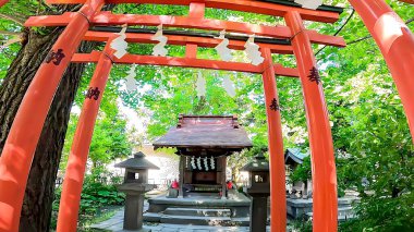 Kawasaki şehrindeki Wakamiya Hachimangu Tapınağı 'nda küçük bir tapınak.