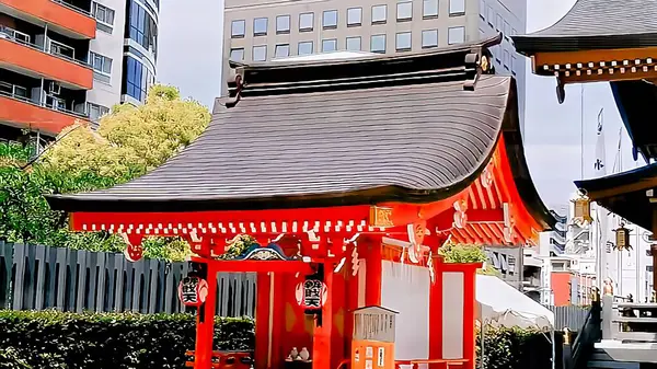 stock image Suitengu Shrine, Kakigaracho, Nihonbashi, Chuo-ku, TokyoBranch shrine of Kurume Suitengu Shrine in Kurume City, Fukuoka PrefectureIn September 1818, the 9th feudal lord Arima Yorinori enshrined a branch spirit