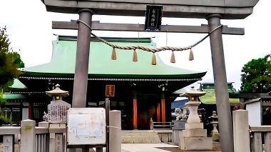 Mizumoto Shrine, Nishi Mizumoto, Katsushika Ward, TokyoThe founding date is unknown, but Katori Shrine has been enshrined as the guardian deity of Mizumoto Sarumachi since ancient times clipart