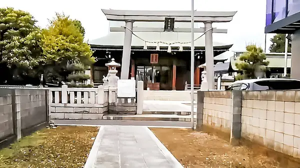 stock image Mizumoto Shrine, Nishi Mizumoto, Katsushika Ward, TokyoThe founding date is unknown, but Katori Shrine has been enshrined as the guardian deity of Mizumoto Sarumachi since ancient times