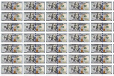 Birçok 100 dolarlık banknotların arka plan olarak tekrarlanmasının sebebi 