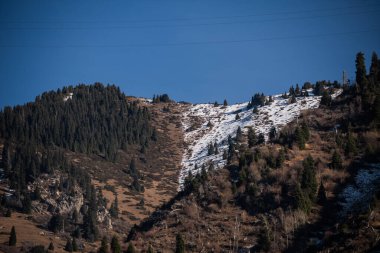 Dağların güzel manzarası, doğa