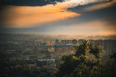 Barselona şehrinin manzarası