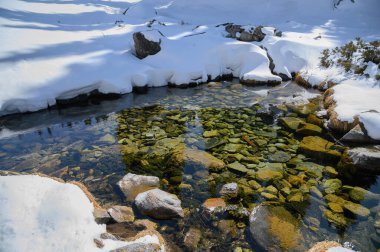 Kışın donmuş nehir