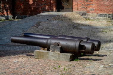 Riga, Letonya 'daki eski top..