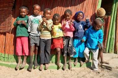 Namibia. A group of children in school in Rundu, Kavango Region - Date: 15 - 08 - 2023 clipart