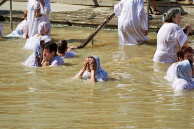 Ürdün. Ürdün Nehri. Vaftiz yeri. İsa 'nın vaftiz edildiği yer - Tarih: 30 - 10 - 2023