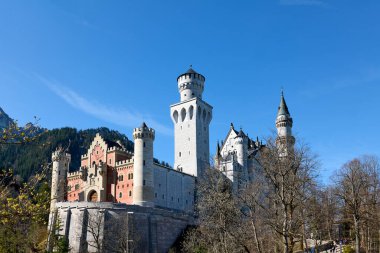 Almanya Bavyera Romantik Yolu. Fussen. Neuschwanstein Şatosu - Tarih: 18 - 04 - 2023