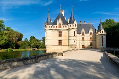 Chateau d'Azay le Rideau. Loire Vadisi. Fransa. - Tarih: 01 - 08 - 2023