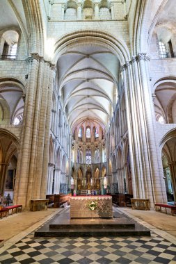 Saint-Etienne Manastırı (ayrıca Abbaye aux Hommes olarak da bilinir), Fransız Caen, Normandiya 'da Saint Stephen' a adanmış bir manastır. - Tarih: 08 - 08 - 2023
