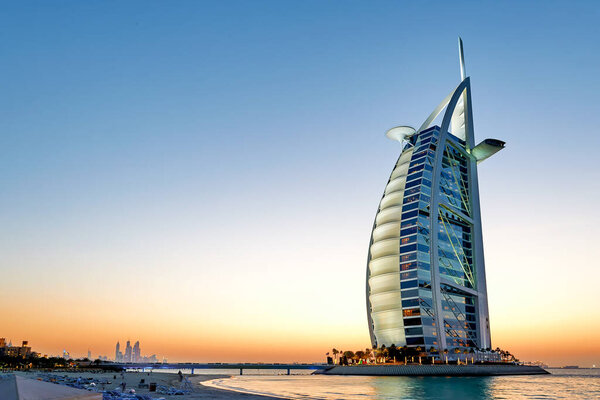 Dubai. UAE. Burj al Arab Hotel - Date: 03 - 01 - 2023