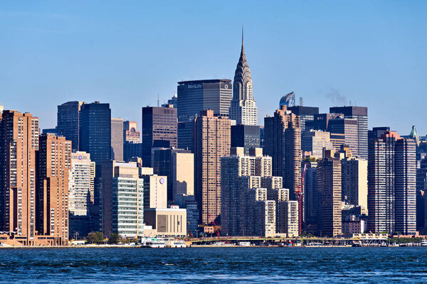 New York. Manhattan skyline. United States. The Chrysler Building - Date: 10 - 09 - 2022