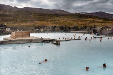 Myvatn Doğa Hamamları. İzlanda - Tarih: 11 - 07 - 2023