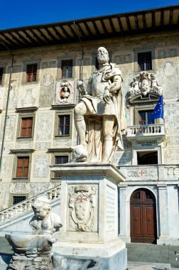 Pisa Toskana İtalya 'sı. Scuola Normale Superiore Palazzo della Carovana - Tarih: 30 - 10 - 2023