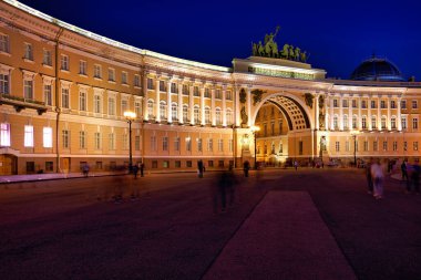 St. Petersburg Rusya 'sı. Saray Meydanı 'ndaki Kış Sarayı - Tarih: 28 - 08 - 2023