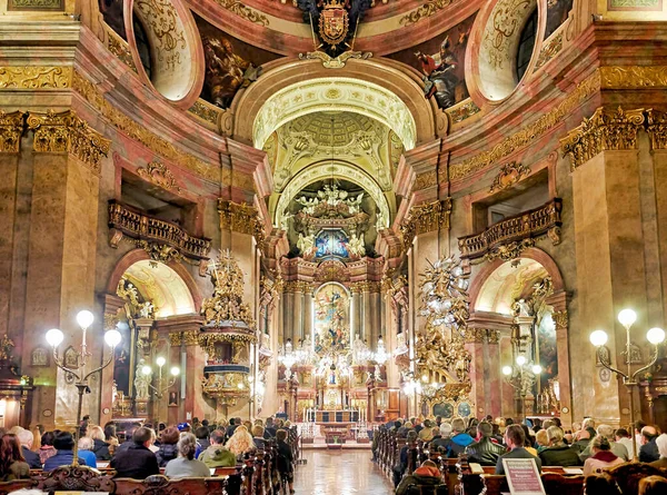 Igreja Católica São Pedro Viena Áustria Data 2023 Fotografias De Stock Royalty-Free