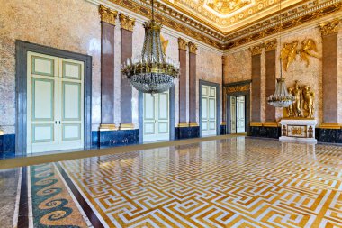 Caserta Campania İtalya. Kraliyet Sarayı. The Hall of Astrea - Tarih: 07 - 09 - 2023