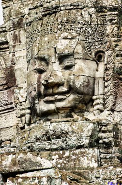 Angkor Thom Tapınağı 'nda rahatlama. Bayon. Siem Reap. Kamboçya - Tarih: 12 - 08 - 2023