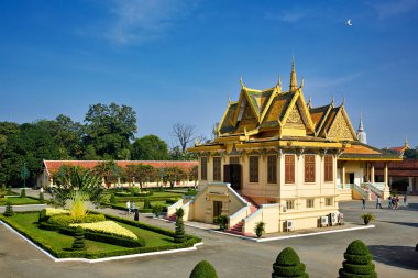 Kraliyet Sarayı 'ndaki Taht Salonu Phnom Penh Kamboçya - Tarih: 01 - 01 - 2023