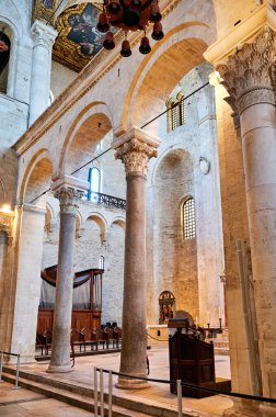 Apulia Puglia İtalya. Bari. Aziz Niklas 'ın Papalık Bazilikası - Tarih: 25 - 08 - 2023