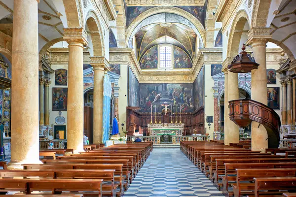 stock image Salento. Apulia Puglia Italy. Gallipoli. The cathedral - Date: 31 - 08 - 2023