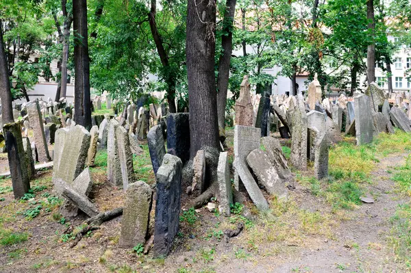 Çek Cumhuriyeti. Prag 'da. Eski Yahudi Mezarlığı - Tarih: 21 - 07 - 2023