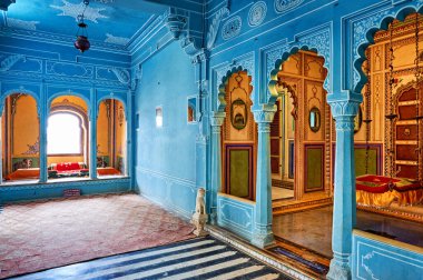 Hindistan Rajasthan Udaipur. Şehir Sarayı - Tarih: 13 - 08 - 2023