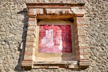 Napoli Campania İtalya. Pompeii antik Roma kentiydi - tarih: 05 - 01 - 2023