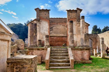 Napoli Campania İtalya. Pompeii antik Roma kentiydi - tarih: 05 - 01 - 2023