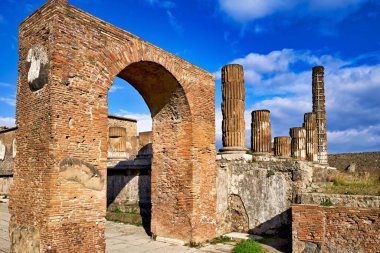 Napoli Campania İtalya. Pompeii antik Roma kentiydi - tarih: 05 - 01 - 2023